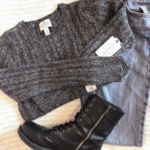 Dark Grey Crewneck Sweater